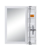 Konto Industrial Vanity Mirror - White