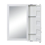 Konto Industrial Vanity Mirror - White