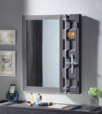 Konto Industrial Vanity Mirror - Gunmetal Grey