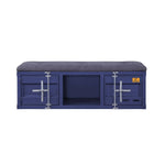 Konto Industrial Storage Bench - Blue/Grey