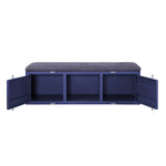 Konto Industrial Storage Bench - Blue/Grey