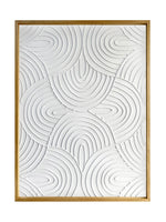 Fresh Perspective Textured Art - Light Brown/White