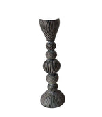 Free Spirit Large Candle Holder - Black, White