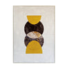 Free Spirit Geometric Canvas Wall Art - White, Grey and Yellow