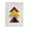 Free Spirit Geometric Canvas Wall Art - White, Yellow, Grey