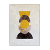 Free Spirit Geometric Canvas Wall Art - White, Yellow and Grey