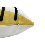 Free Spirit 18 x 18" Cushion - Mustard, Black, White