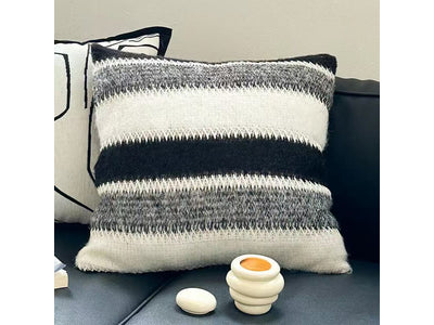 Free Spirit 18 x 18" Cushion - Grey, Black, White