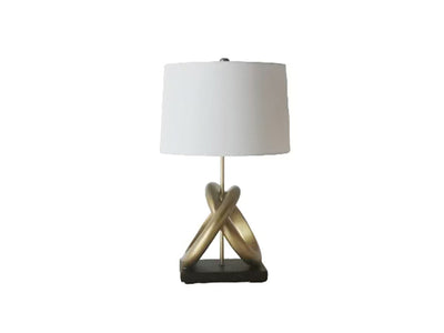 In Harmony Table Lamp - White, Gold