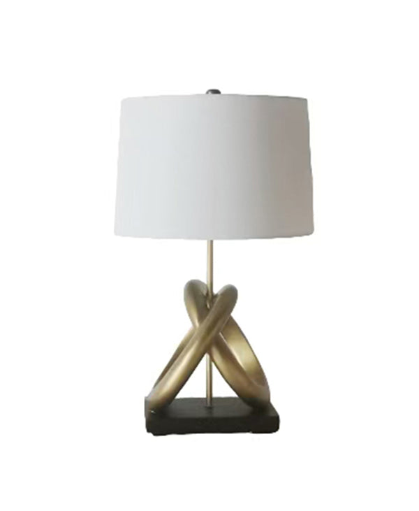In Harmony Table Lamp - White, Gold