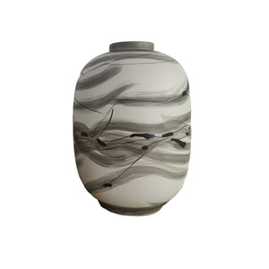 In Harmony Tall Vase - Light Grey, White