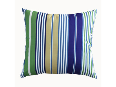 Summer Breeze Outdoor Decorative Accent Cushion - Blue Stripes