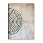Whimiscal Touches Textured Wall Art - Green & Light Brown