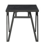 Desta End Table - Black Sintered Stone