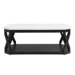 Hadyn Coffee Table - Marble & Dark Grey