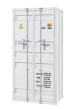 Konto I Industrial Tall Wardrobe - White