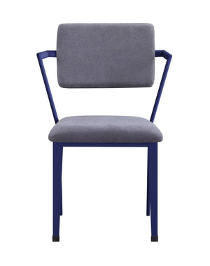 Konto Industrial Arm Chair - Blue/Grey