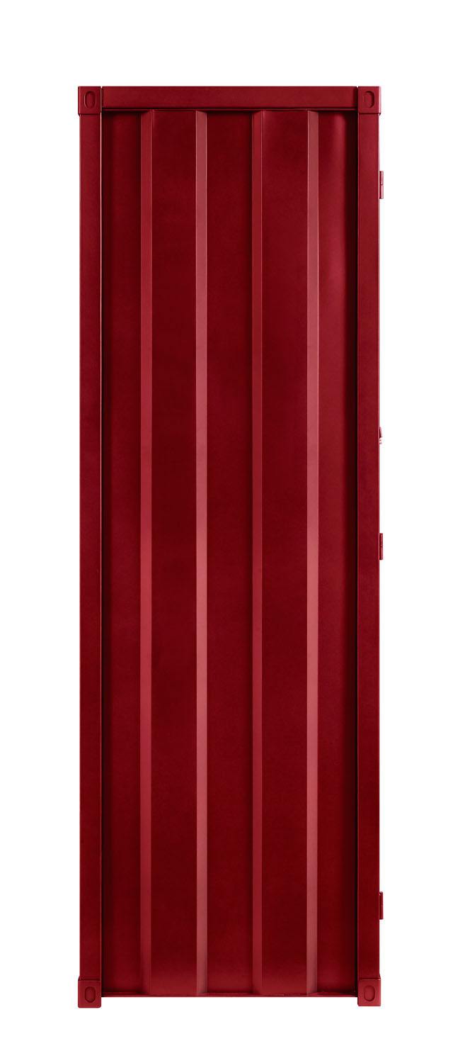 Konto I Industrial Tall Wardrobe - Red