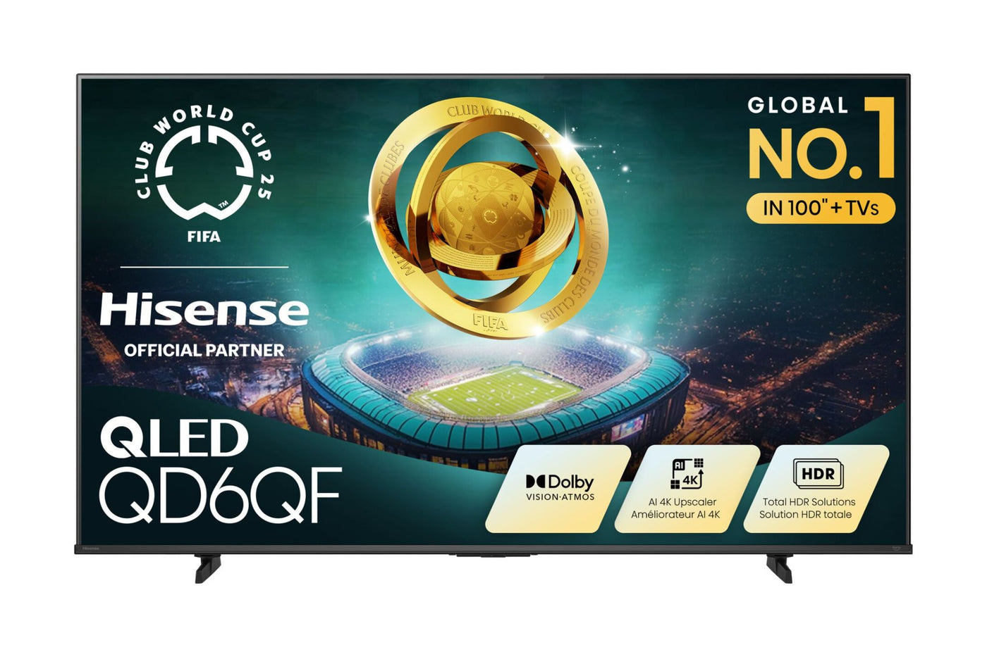 Hisense 75" 4K Smart QLED TV - 75QD6QF