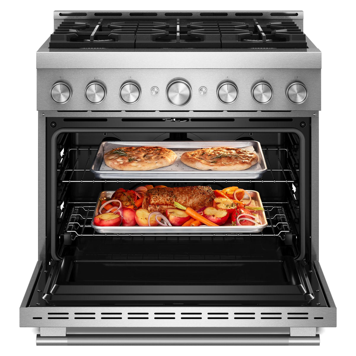 KitchenAid Stainless Steel Slide-In Gas Range (5 cu. ft.) - KFGS936SSS