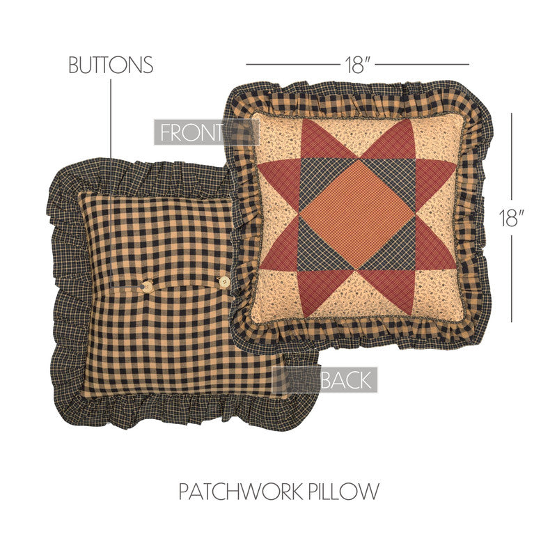 Aurora Patchwork Pillow - 18x18