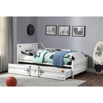 Konto Industrial Twin Daybed with Trundle - White