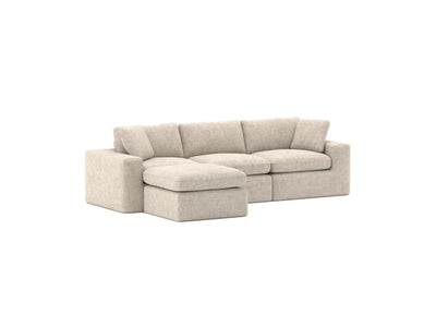 Jade All Foam Sectional - Beige
