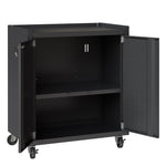 Maximus 31.5" Mobile Garage Cabinet with Shelves - Charcoal Grey