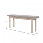Humbach Bench - Oatmeal/White Washed Natural
