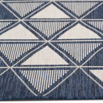 Cabana Triangles Indoor/Outdoor Rug - 5' x 7' - Blue