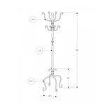 Lunel Coat Rack - Black