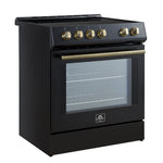 Forno Leonardo Black Slide-In Induction Range (5.0 Cu. Ft.) - FFSIN0982-30BLK