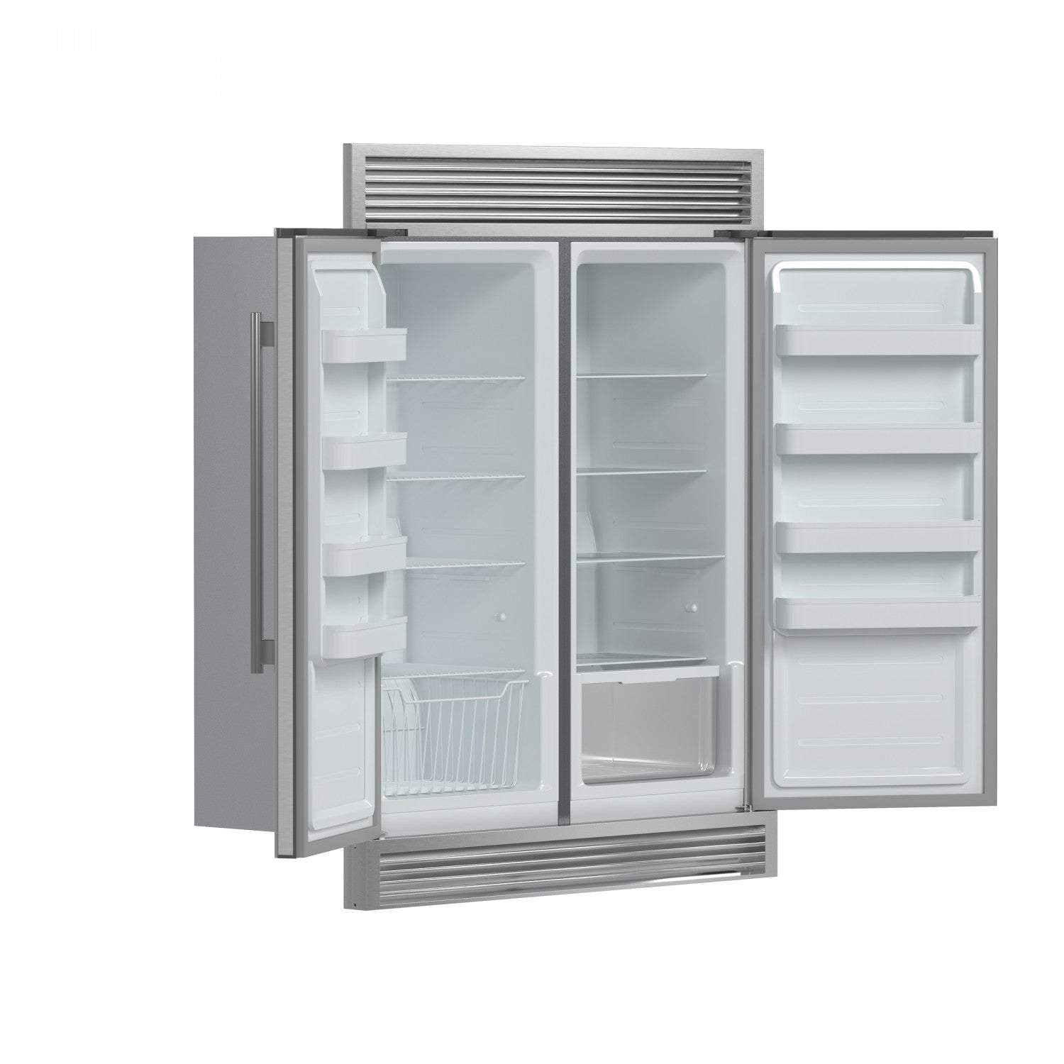 Forno Rizzuto 56" Stainless Steel 2-piece Convertible Refrigerator/Freezer (27.6 Cu. Ft.) - FFFFD1933-60S