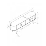 Luna TV Stand - White