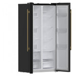 Forno Salerno 33" Black Freestanding Side-by-side Refrigerator (15.6 Cu. Ft.) - FFRBI1805-33BLK