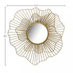 Vadra Flower Mirror - Gold