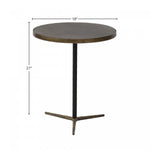 Auren Round Side Table - Bronze
