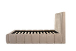 Lotus King Bed - Beige