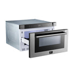 Forno Capoliveri Stainless Steel 24" Built-In Microwave Drawer (1.2 Cu. Ft.) - FMWDR3000-24