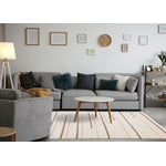 Sasha Soft Modern Lines Area Rug - Cream - 5' X 8'