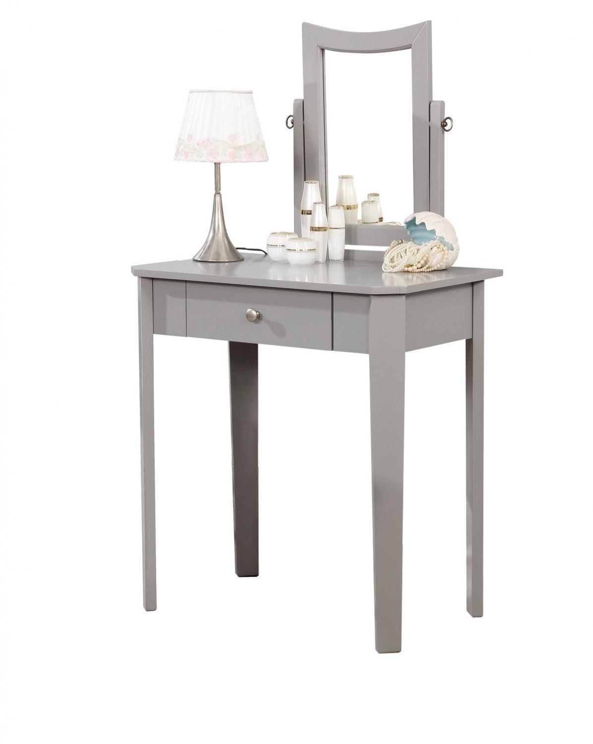 Kyrie Vanity Table Set - Grey