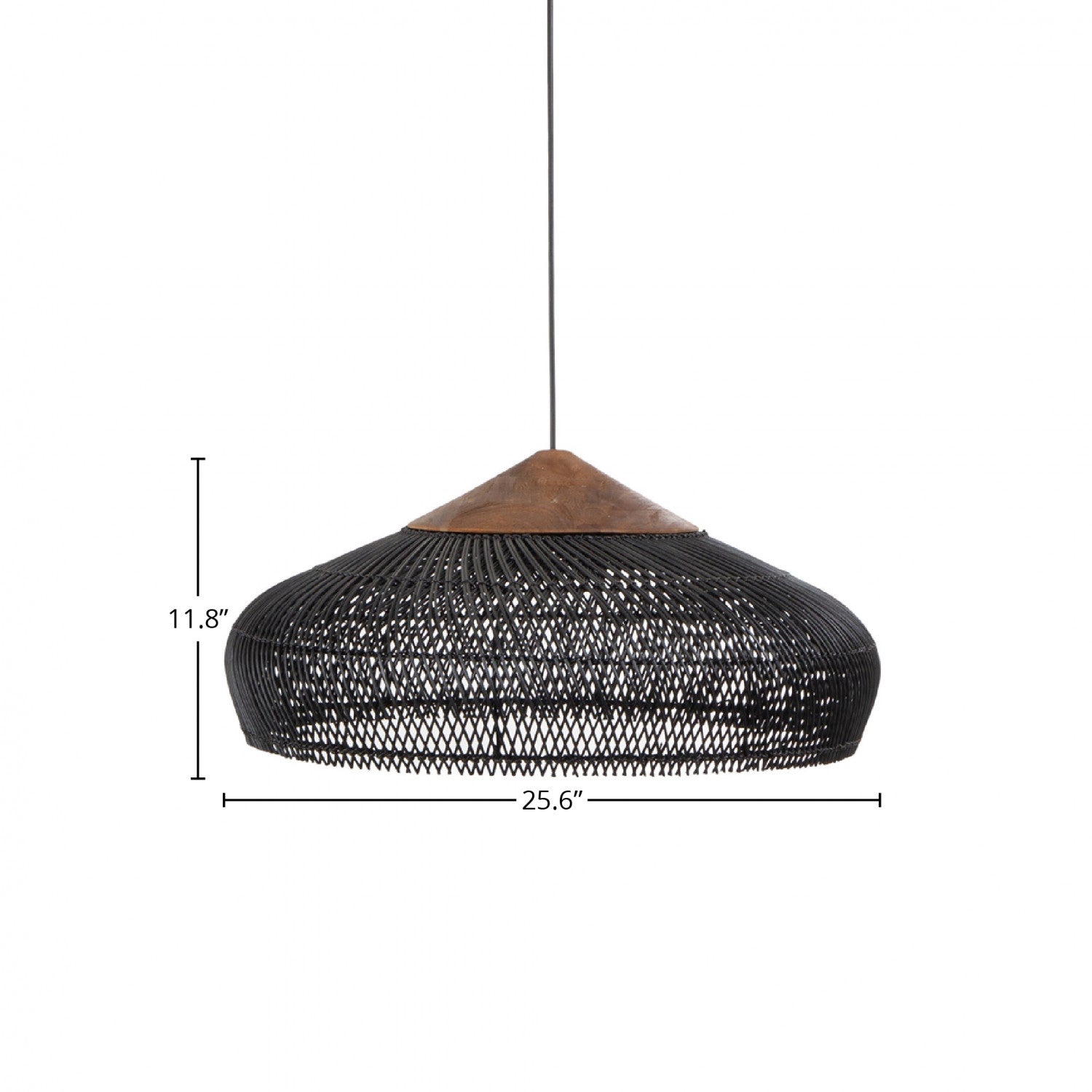 Bayan Banjo Pendant Large - Black