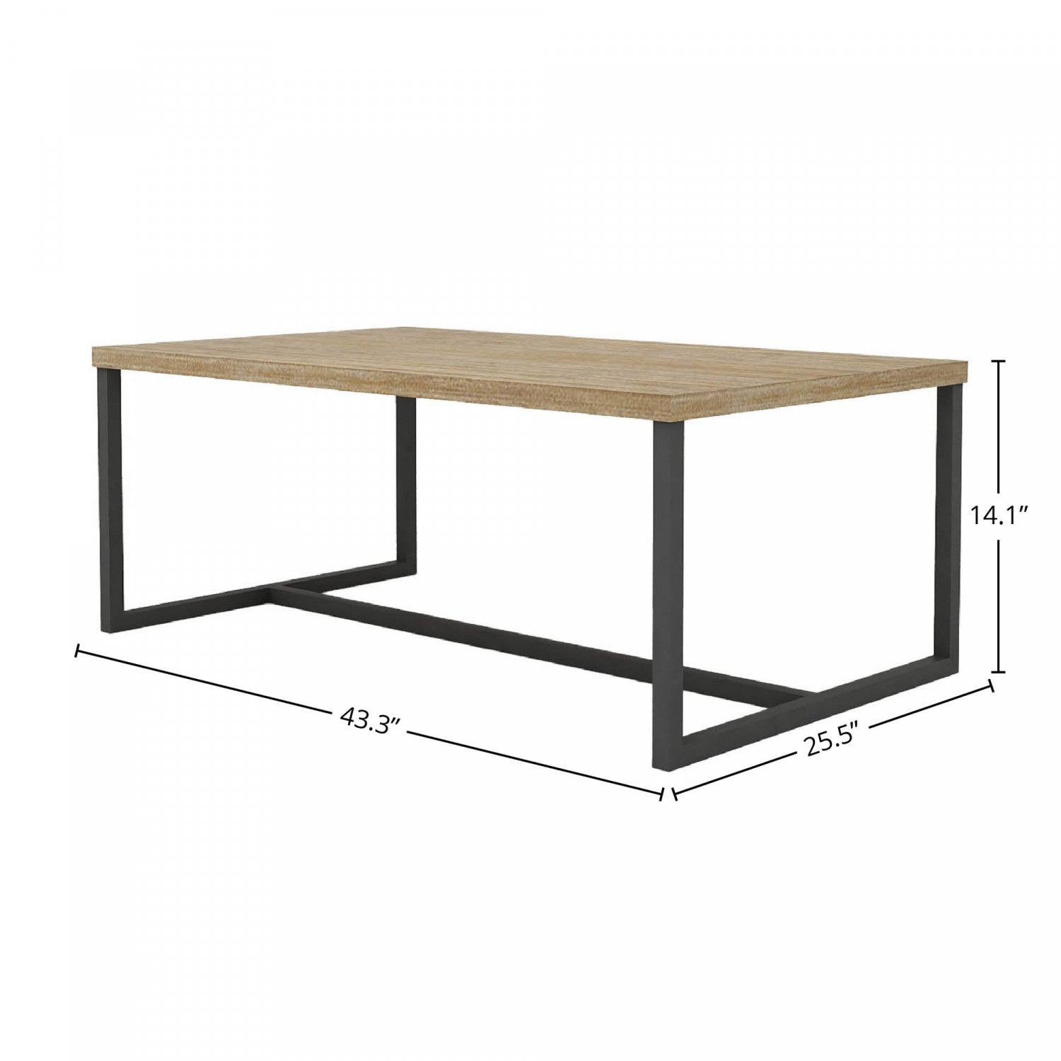 Liora Rectangular Coffee Table - Greige