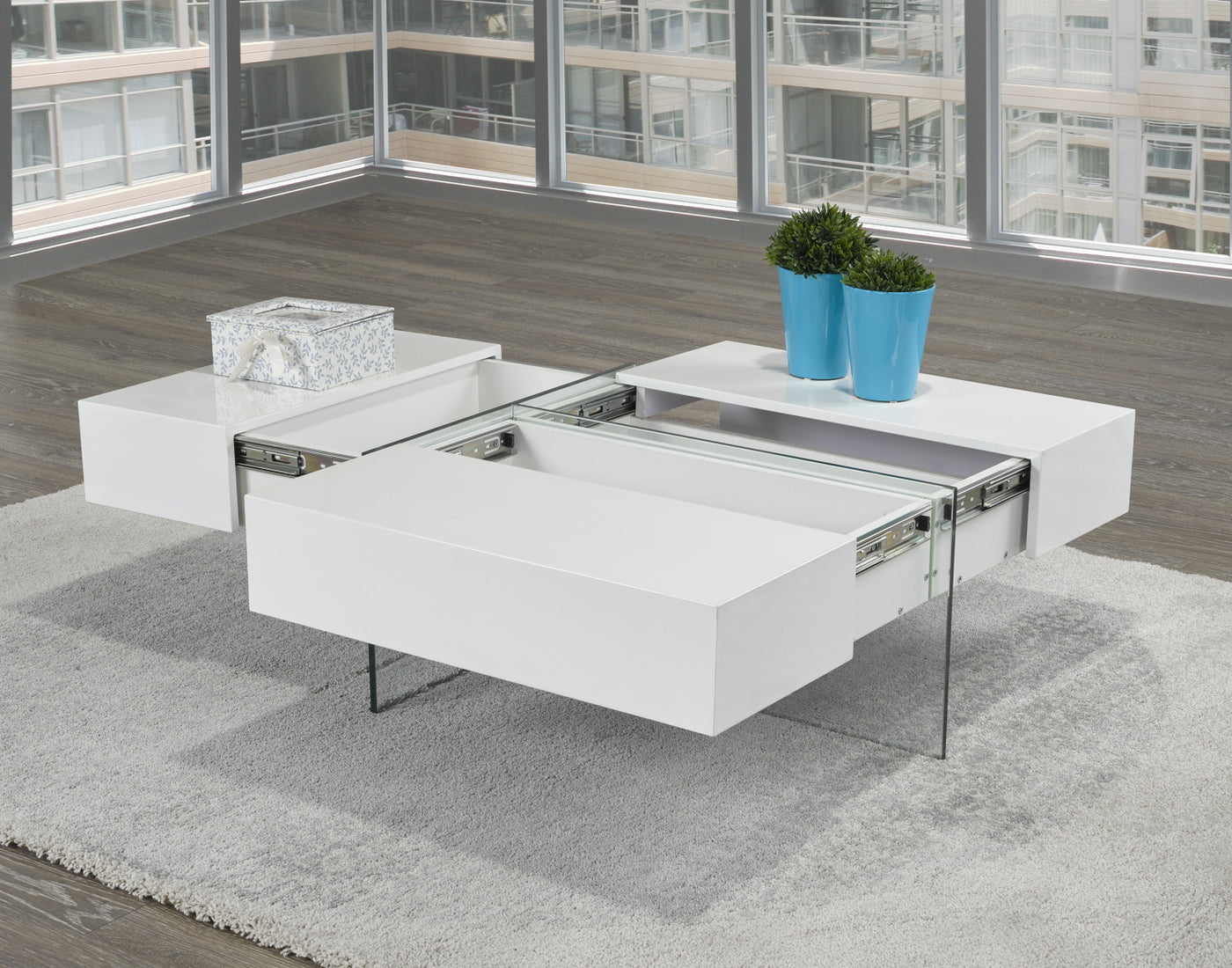 Elexa Coffee Table - White