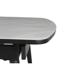Erme Extendable Dining Table - Dark Grey
