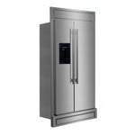 Forno Salerno 40" 20 Cu.Ft. Stainless Steel Built-In Side-by-Side Refrigerator with Ice & Water Dispenser - FFRBI1844-40MG