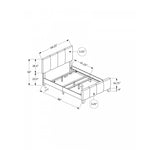 Lillian Queen Bed - Grey