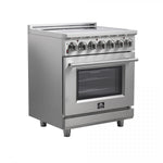 Forno Massimo 30" Stainless Steel Freestanding Electric Range With True Convection And Air Fry (4.32 Cu. Ft.) - FFSEL6020-30