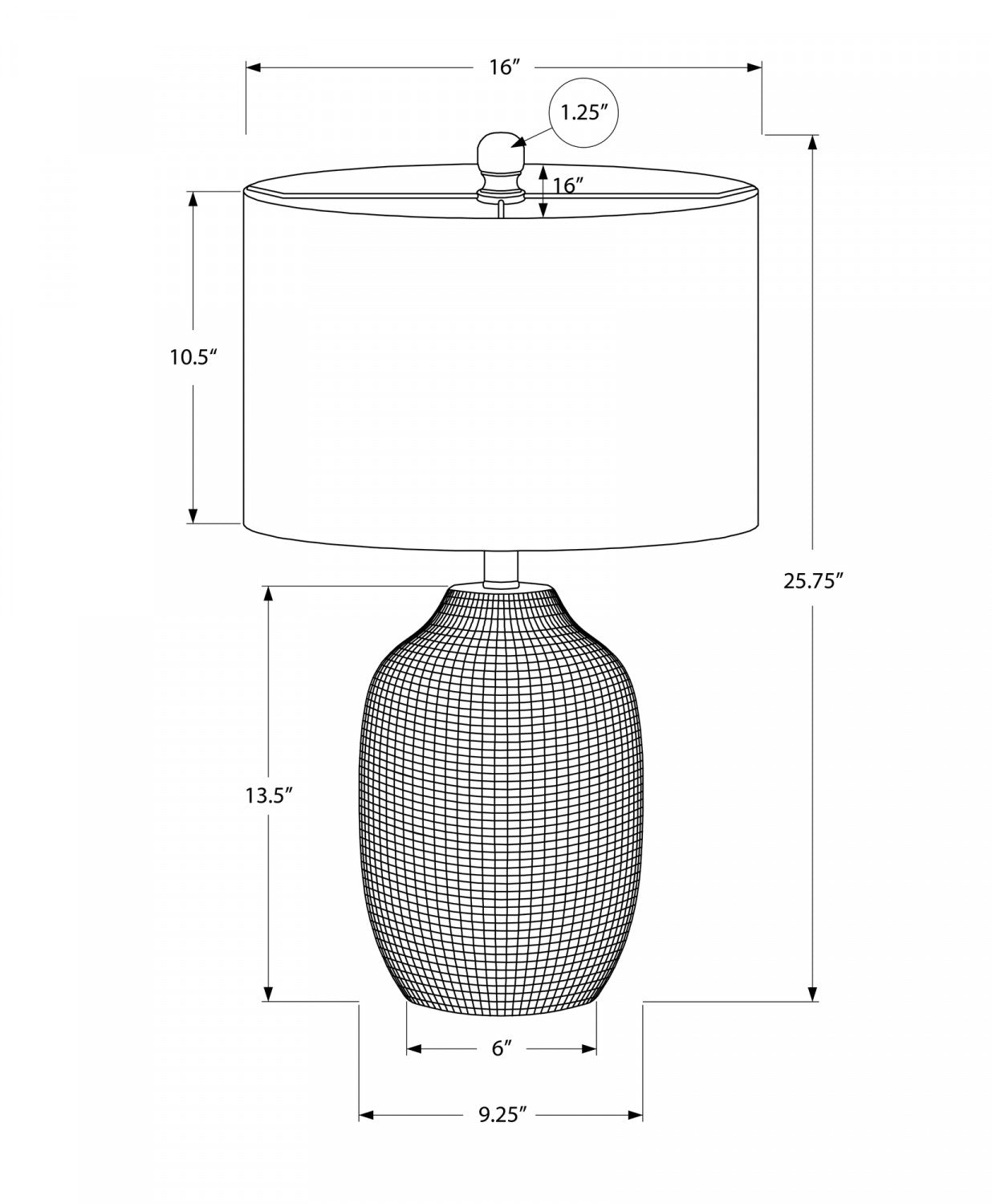 Yardley Table Lamp - Cream