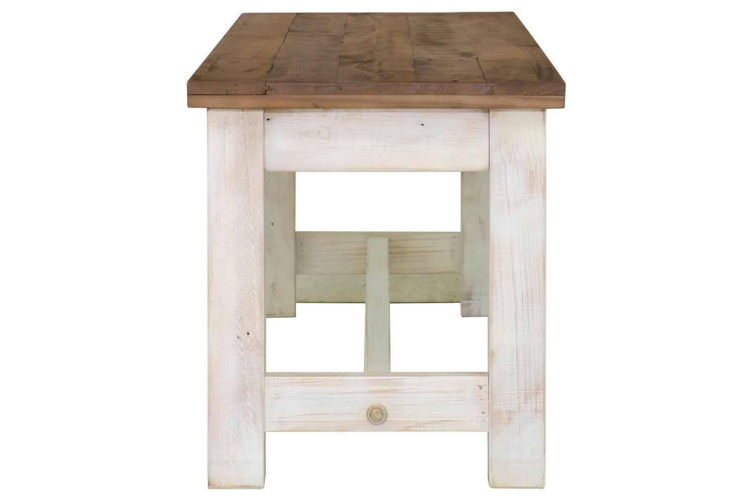 Borsgade Bench - White/Natural